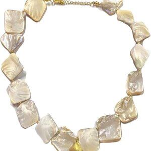 Irregular Pearl Choker Natural Shell Beach Necklace Summer Boho Style